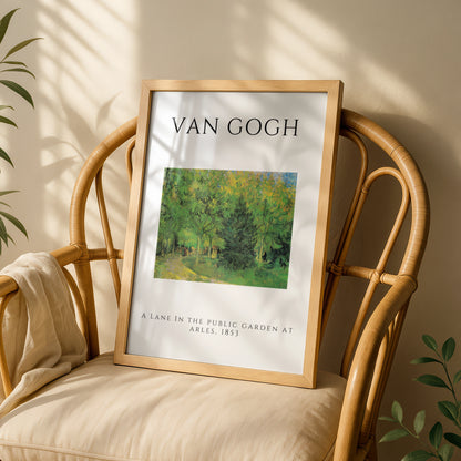 Van Gogh Garden Wall Art Print | Green Tree Lane Poster, Living Room Decor – product image 3