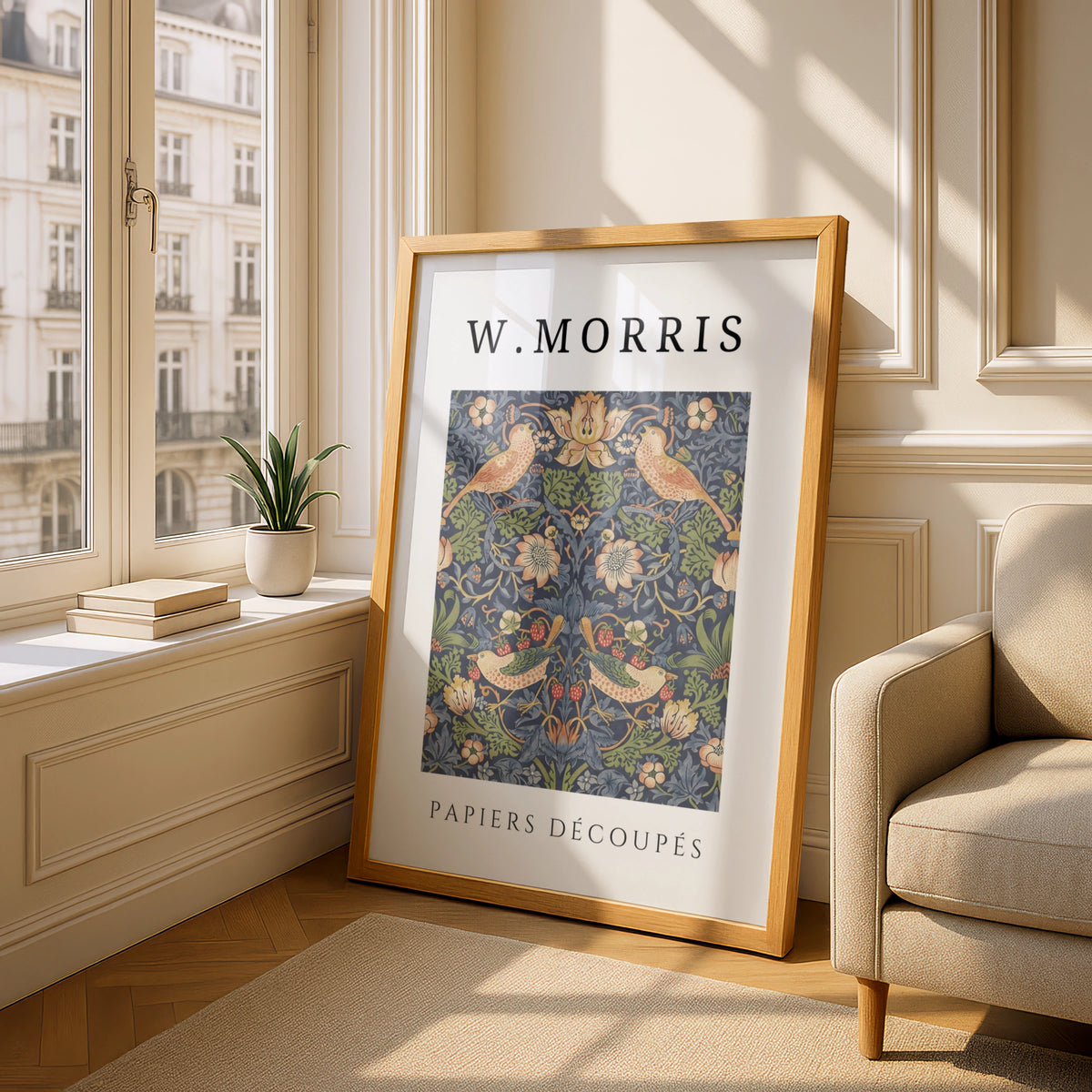William Morris Strawberry Thief Wall Art Print | Floral Bird Vintage Botanical Poster – product image 4
