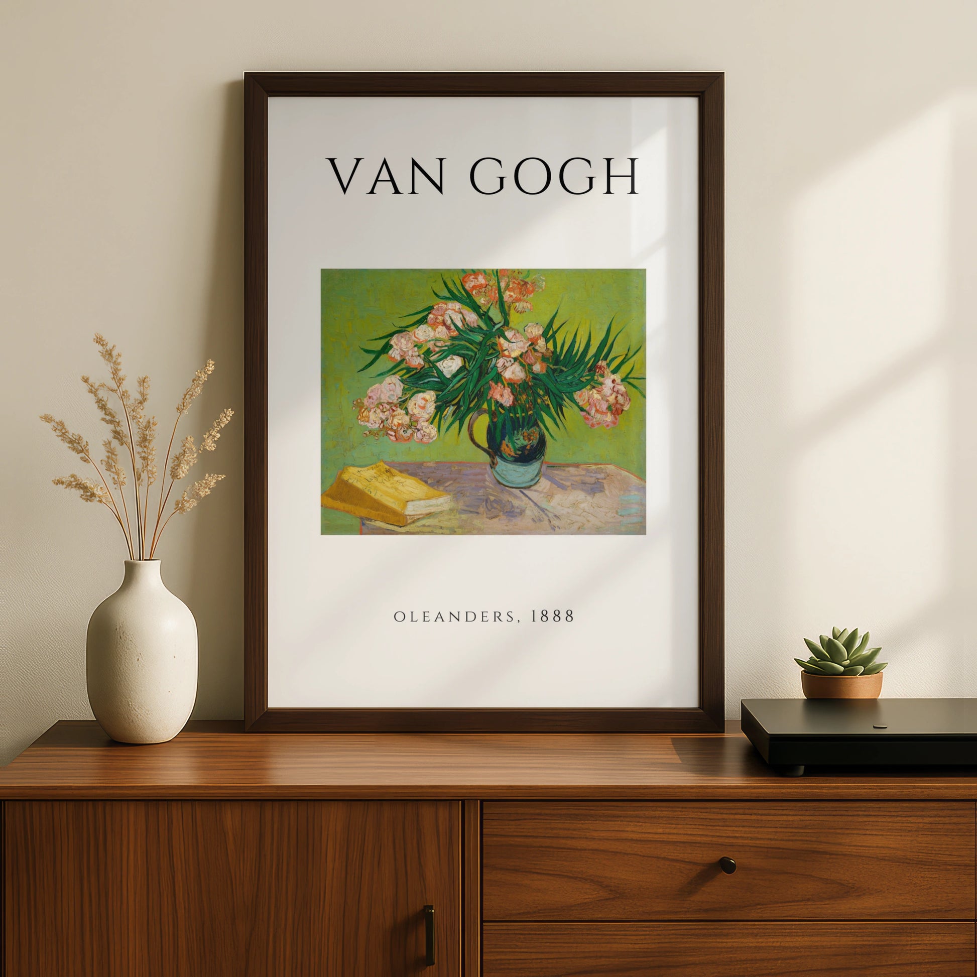 Van Gogh Oleanders 1888 Floral Wall Art Print | Pink Green Botanical Poster – product image 2