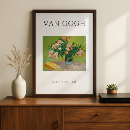 Van Gogh Oleanders 1888 Floral Wall Art Print | Pink Green Botanical Poster – product image 2
