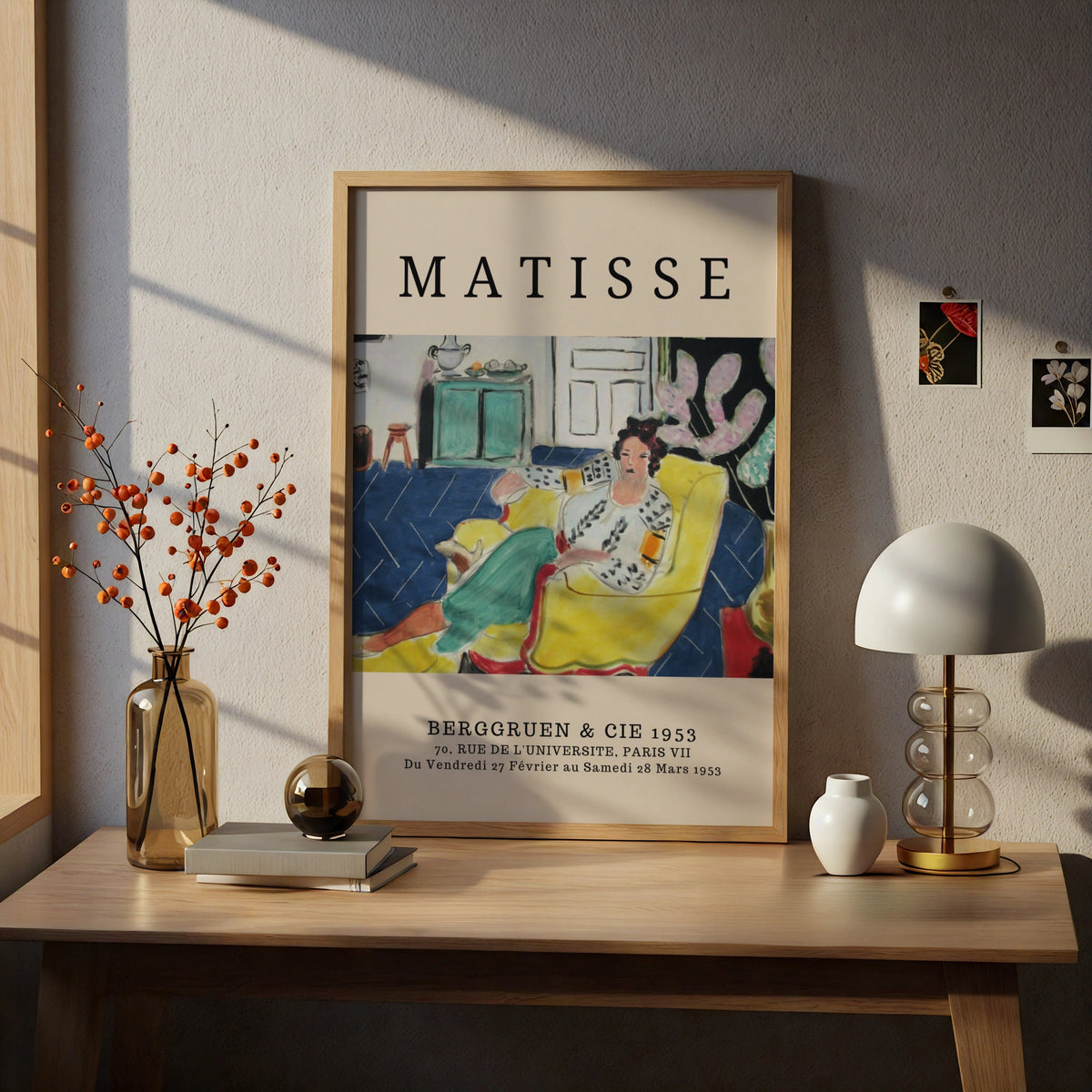 Colourful Woman on Sofa Wall Art Print, Vintage Modernist Living Room Poster – product image 5