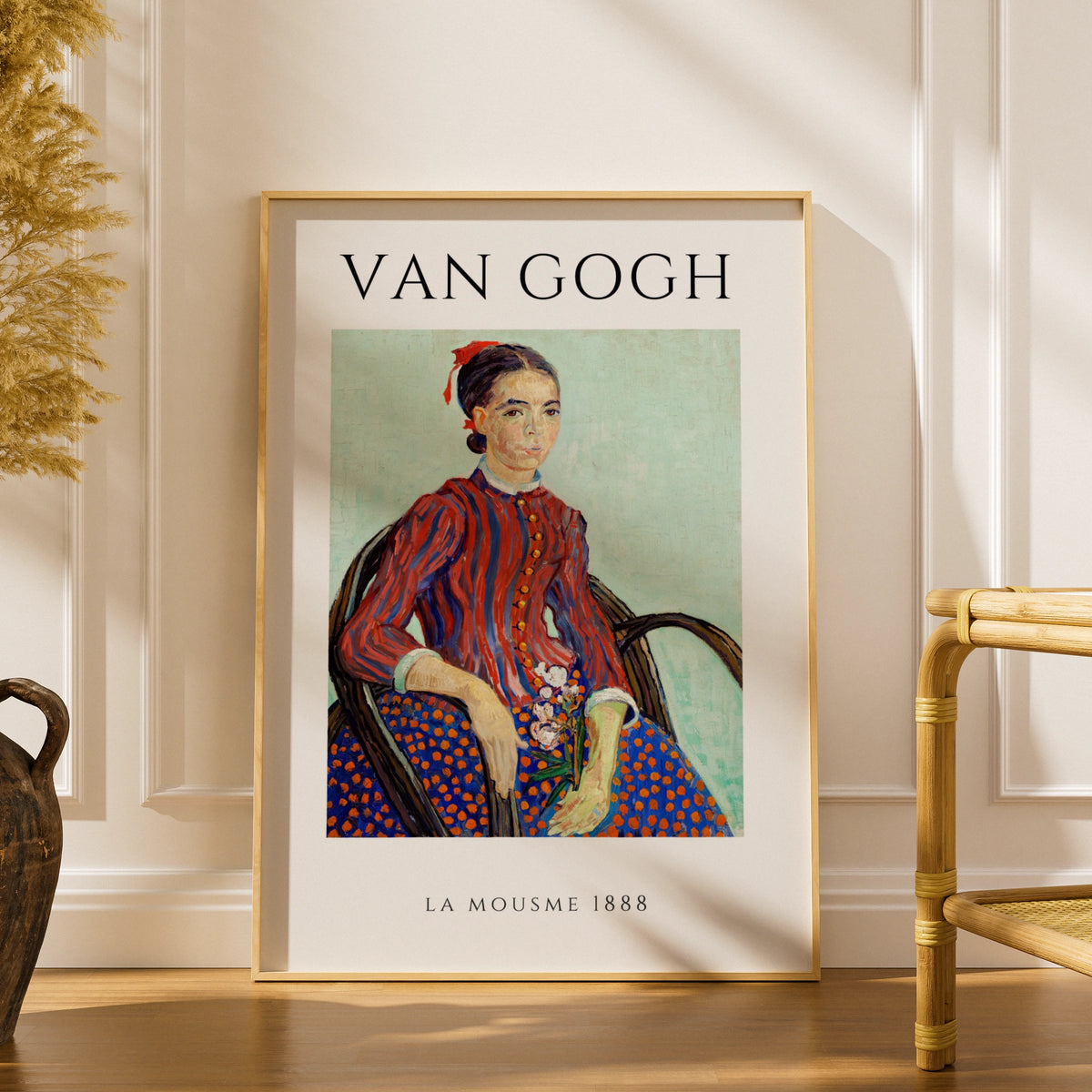 Van Gogh La Mousme 1888 Wall Art Print | Colourful Vintage Portrait Poster – product image 1