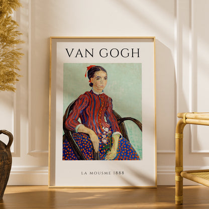 Van Gogh La Mousme 1888 Wall Art Print | Colourful Vintage Portrait Poster – product image 1
