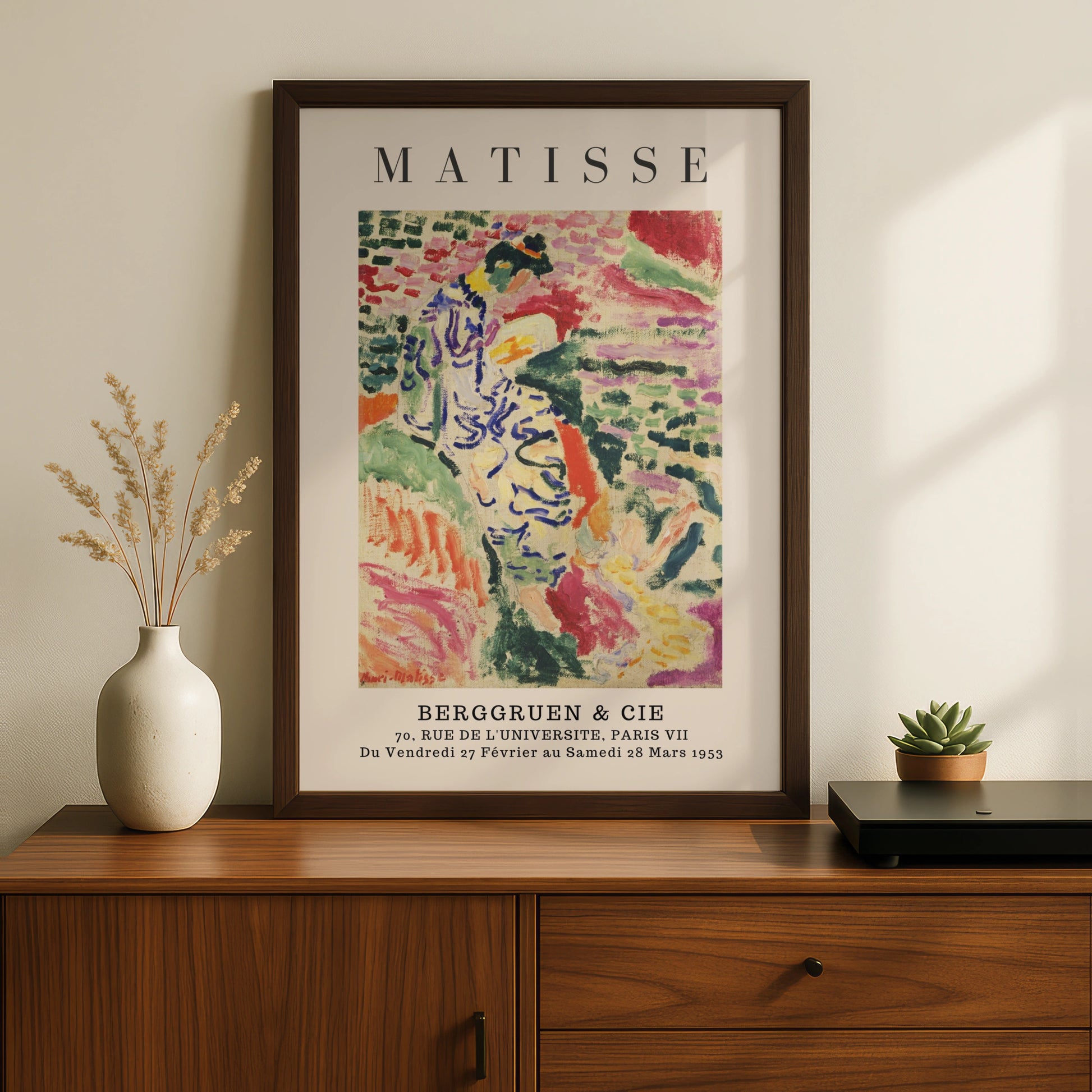 Colourful Fauvist Figure Wall Art Print, Vintage Modernist Living Room Poster – product image 2