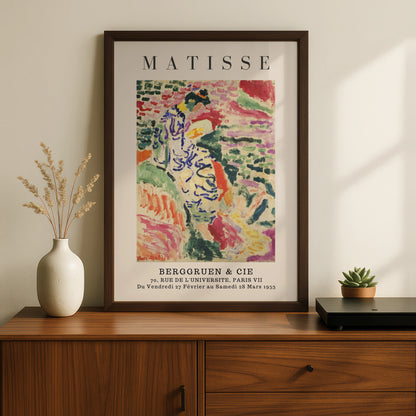Colourful Fauvist Figure Wall Art Print, Vintage Modernist Living Room Poster – product image 2