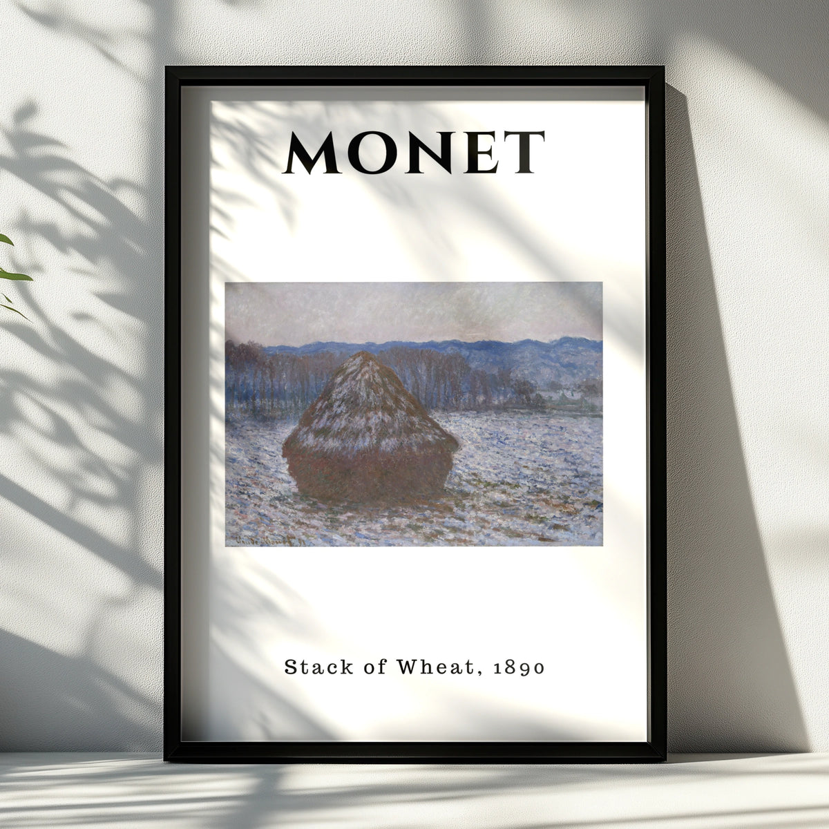 Monet Stack of Wheat 1890 Wall Art Print | Impressionist Vintage Poster, Living Room – product image 6