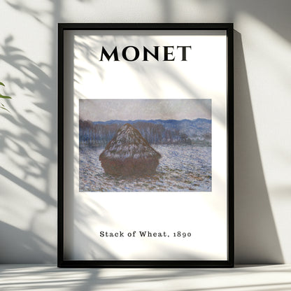 Monet Stack of Wheat 1890 Wall Art Print | Impressionist Vintage Poster, Living Room – product image 6
